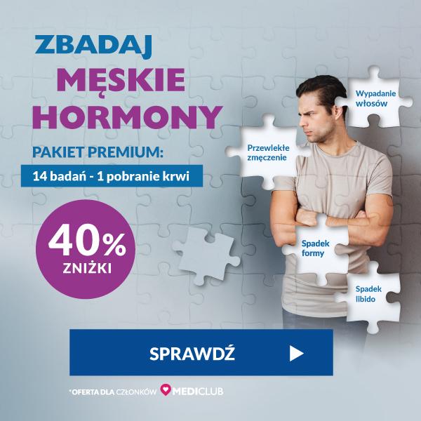 Pakiet badań Męskie Hormony Premium