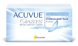 Contact lenses Acuvue Oasys for astigmatism 6 lenses