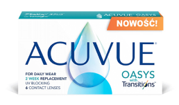 Soczewki kontaktowe ACUVUE® OASYS with TRANSITIONS 6 szt.