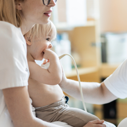 Cardiac echocardiogram with Doppler – children