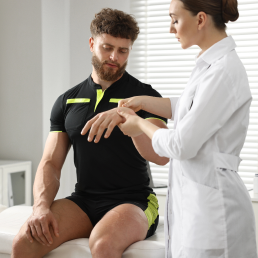Sports medicine physician consultation